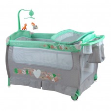 Манеж детский LORELLI Sleep N Dream Green&Grey Snail (10080311705)